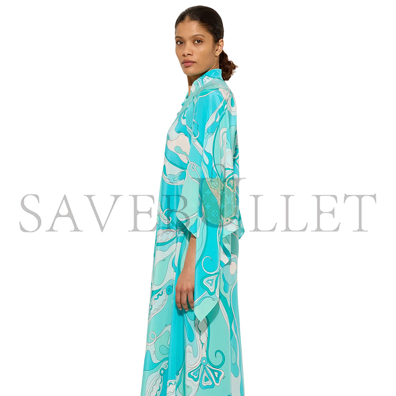 PUCCI ORCHIDEE PRINT LONG KAFTAN 5URL365U733019